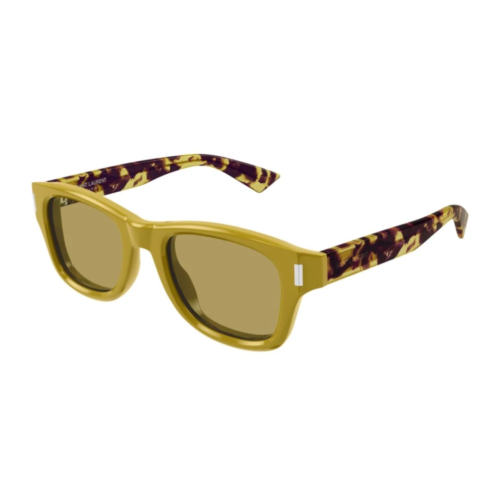 Saint Laurent Unisex Beige Sunglasses, One Size, Stylish Leather Trainers
