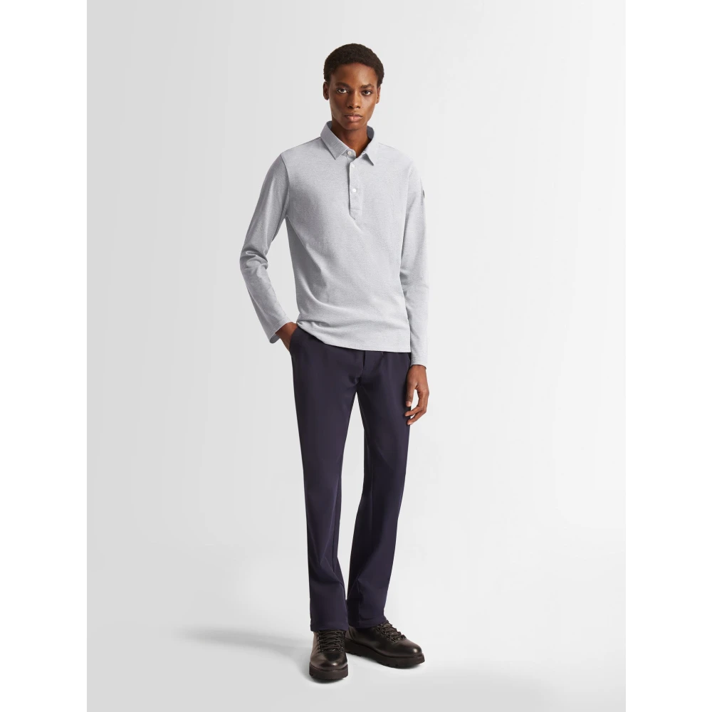 Fusalp Lange Mouw Poloshirt Gray Heren