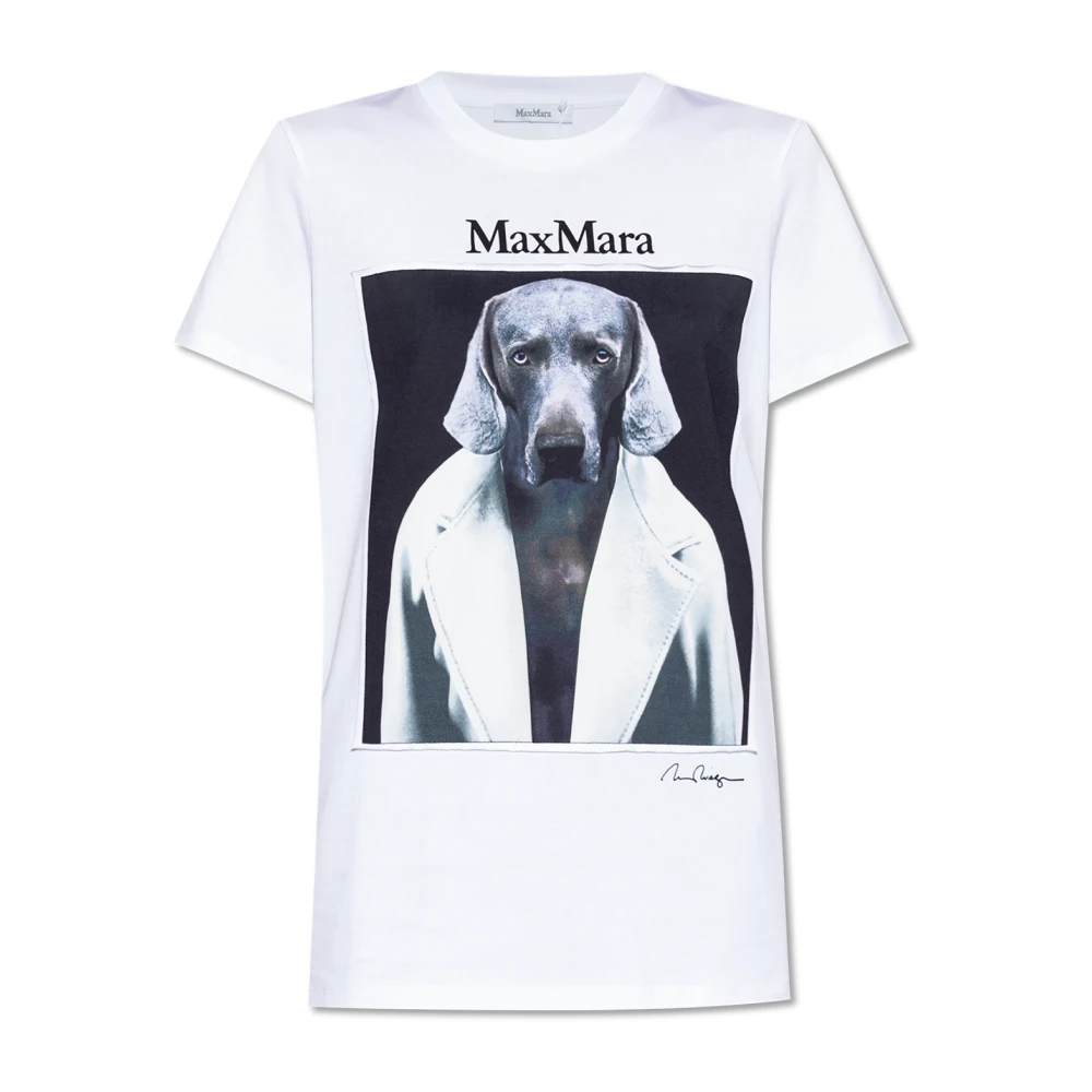 Max Mara Top 'Cipria' White Dames