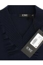 elegante-v-hals-trui-in-donkerblauw