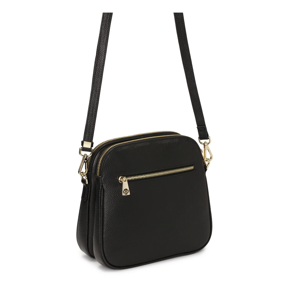 Kazar Monogram leren letterportemonnee Black Dames