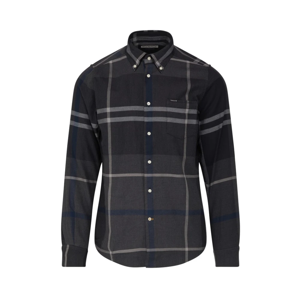 Barbour Casual Flanellen Geruit Overhemd Gray Heren