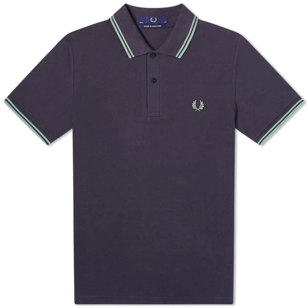 Fred Perry Originele Twin Tipped Polo Navy Blue Heren