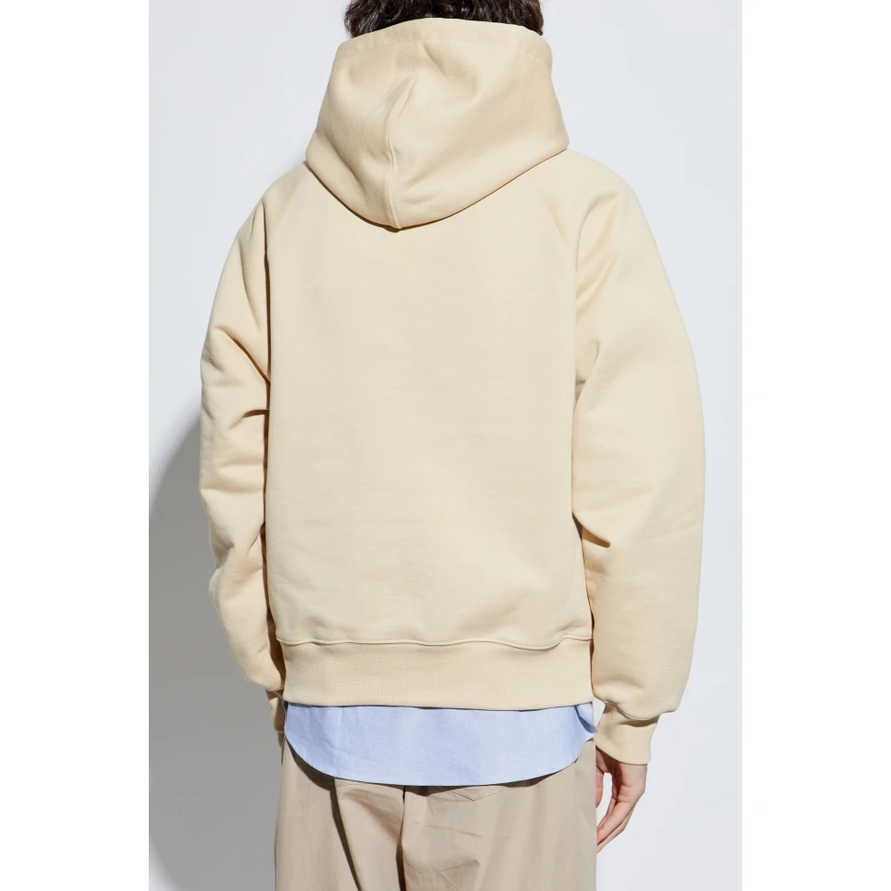 Ami Paris Hoodie Beige Heren