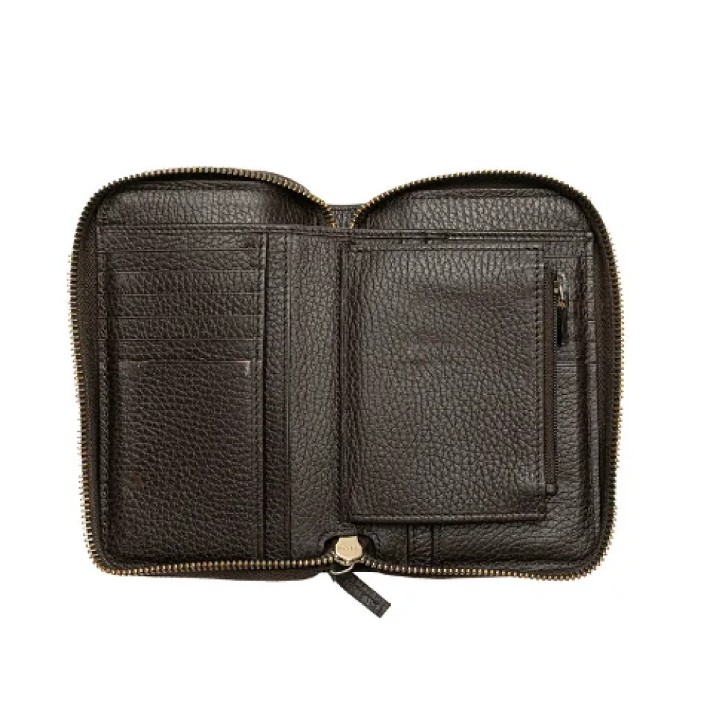 Gucci Vintage Pre-owned Leather wallets Brown Dames