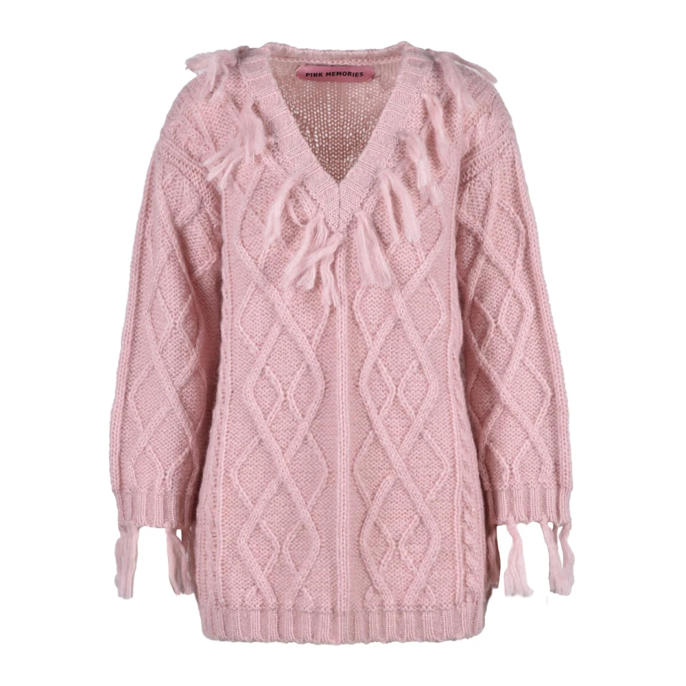 Pink Memories Zachte Gebreide Trui Pink Dames