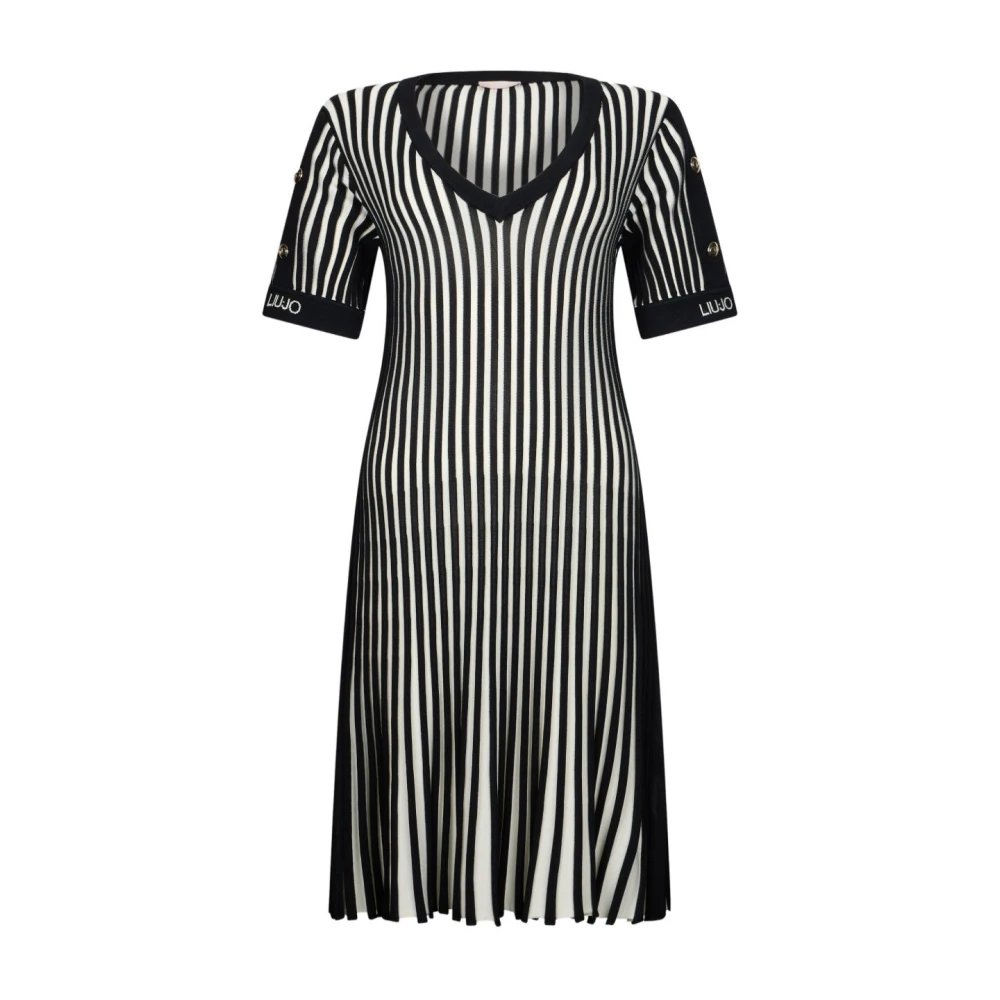 Liu Jo Femme Noir Robes, Taille: 42 Fr Robe Courte En Maille