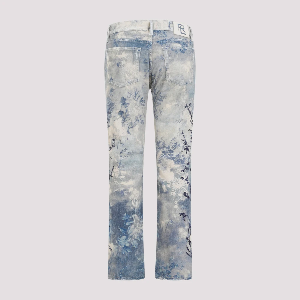 Ralph Lauren Blauwe Parel Multi Straight Jeans Multicolor Dames