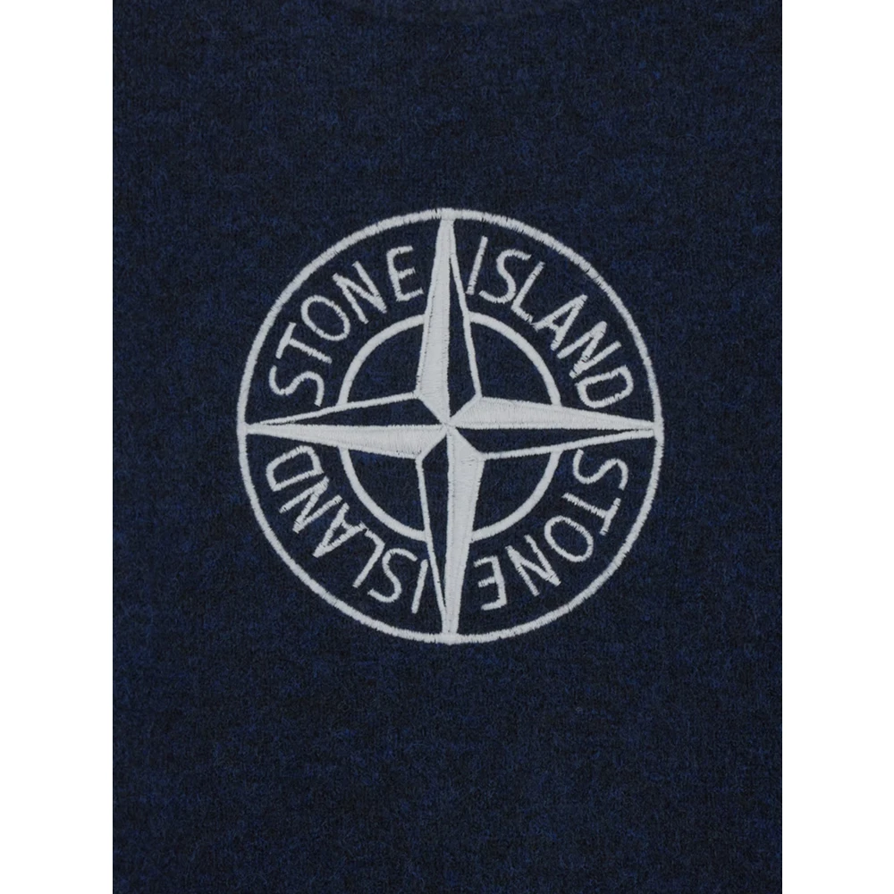 Stone Island Casual katoenen T-shirt Blue Unisex