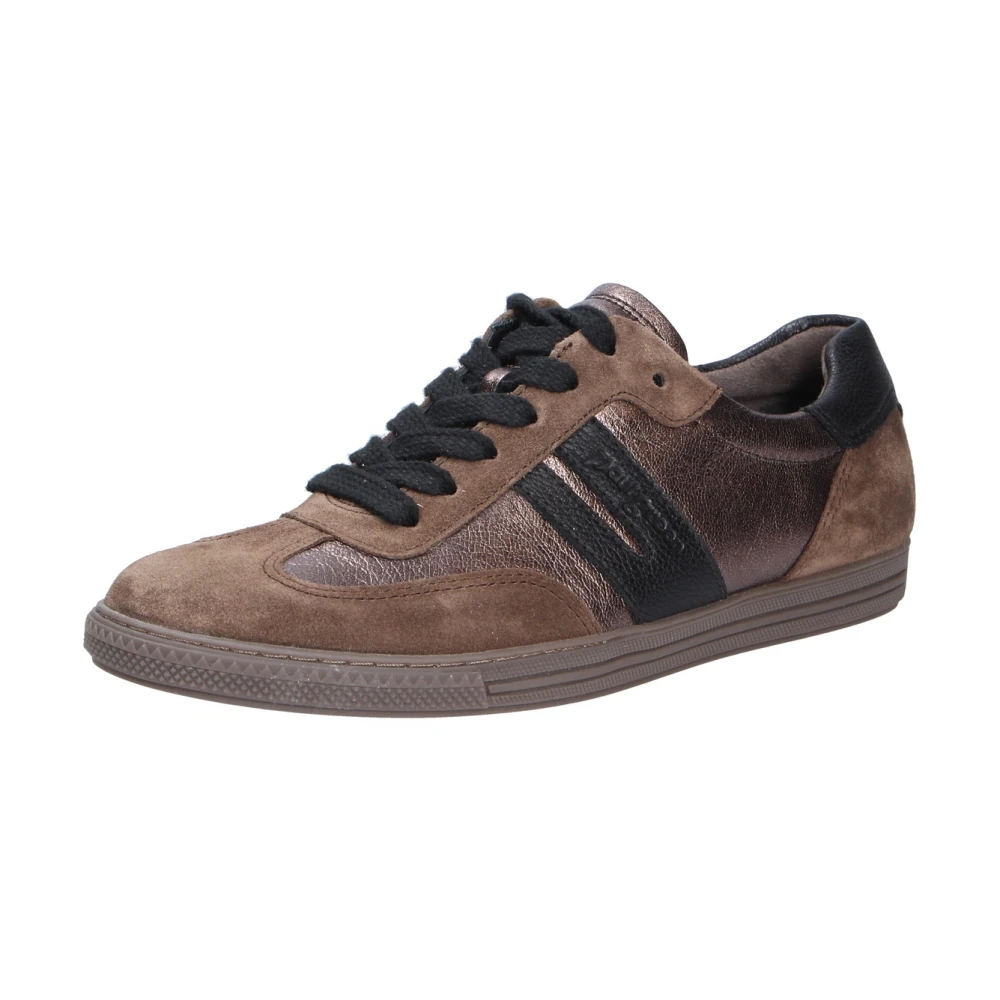 Paul Velours Vetersneaker voor Dames Dames Schoenen Bruin