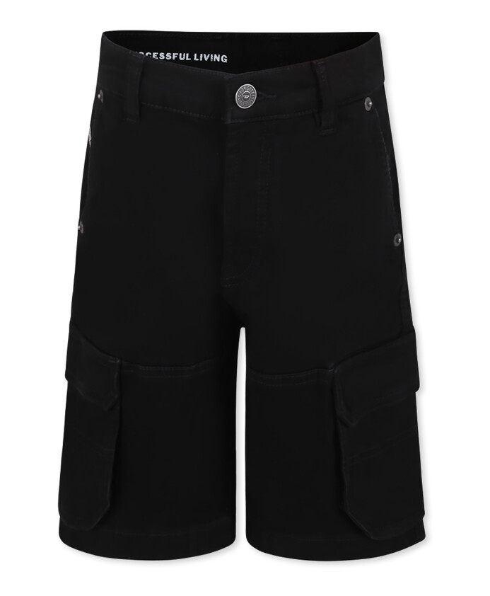 short-casual-noir-avec-poches-cargo