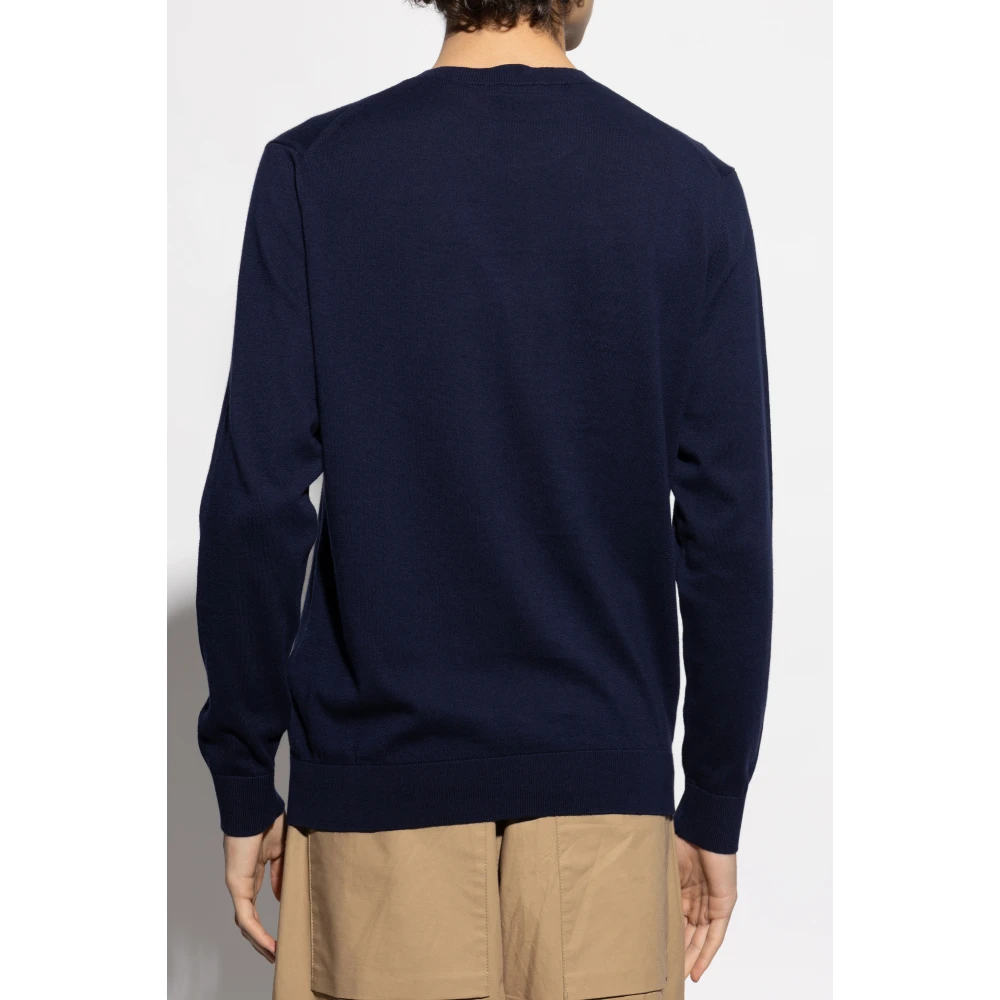 ETRO Katoenen trui met logo Blue Heren
