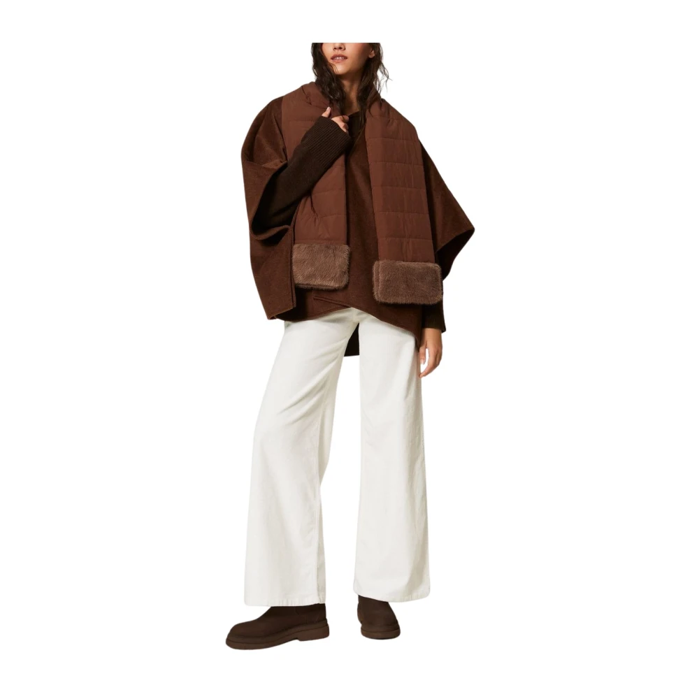 Twinset Donna Marrone Giacche, Taglia Unica, New,