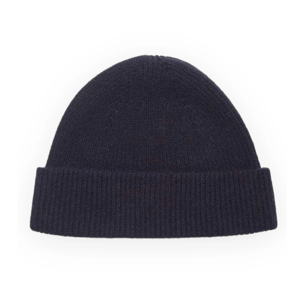 Ermenegildo Zegna Kasjmier Beanie Muts Blue Heren