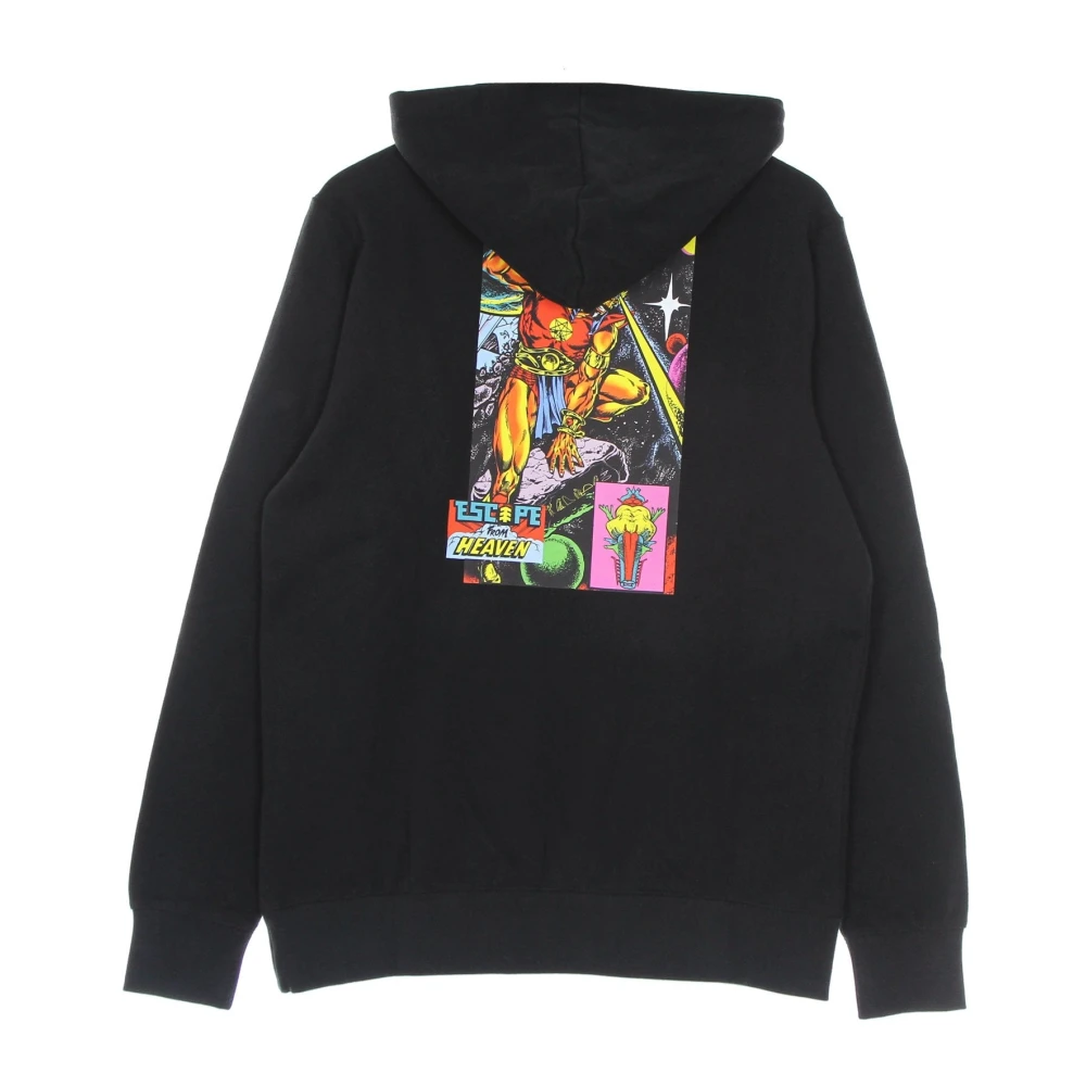Element Zwarte hoodie met verstelbare trekkoord capuchon Black Heren