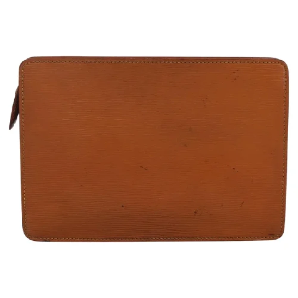 Louis Vuitton Vintage Pre-owned Leather clutches Brown Dames