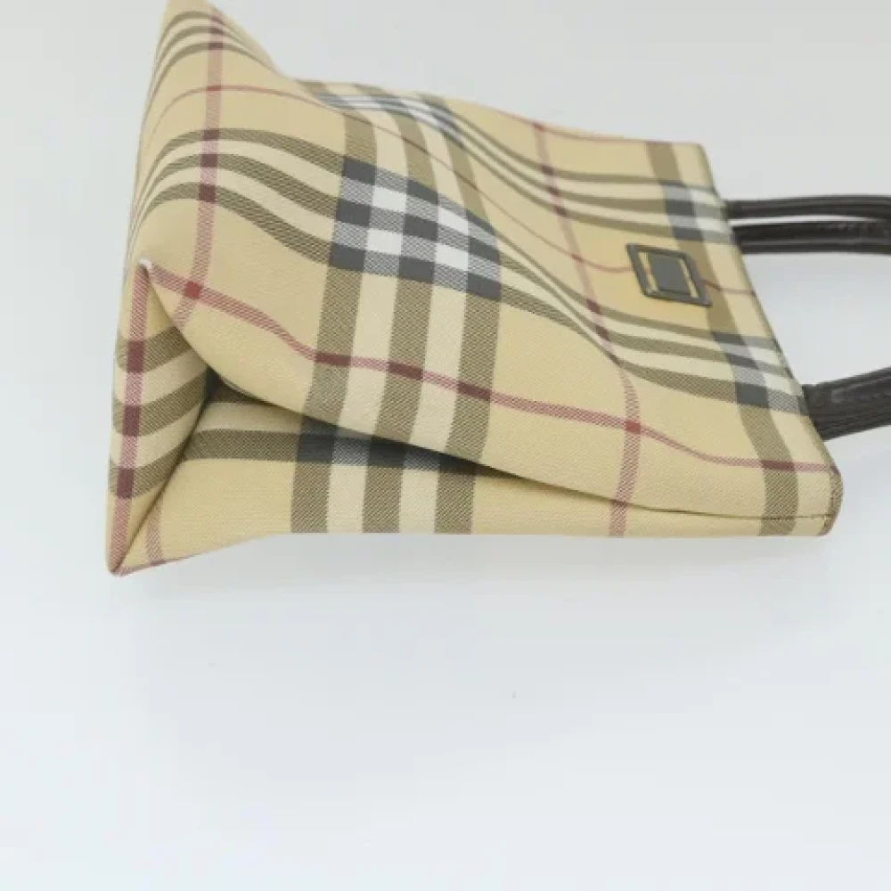 Burberry Vintage Pre-owned Canvas handbags Beige Dames