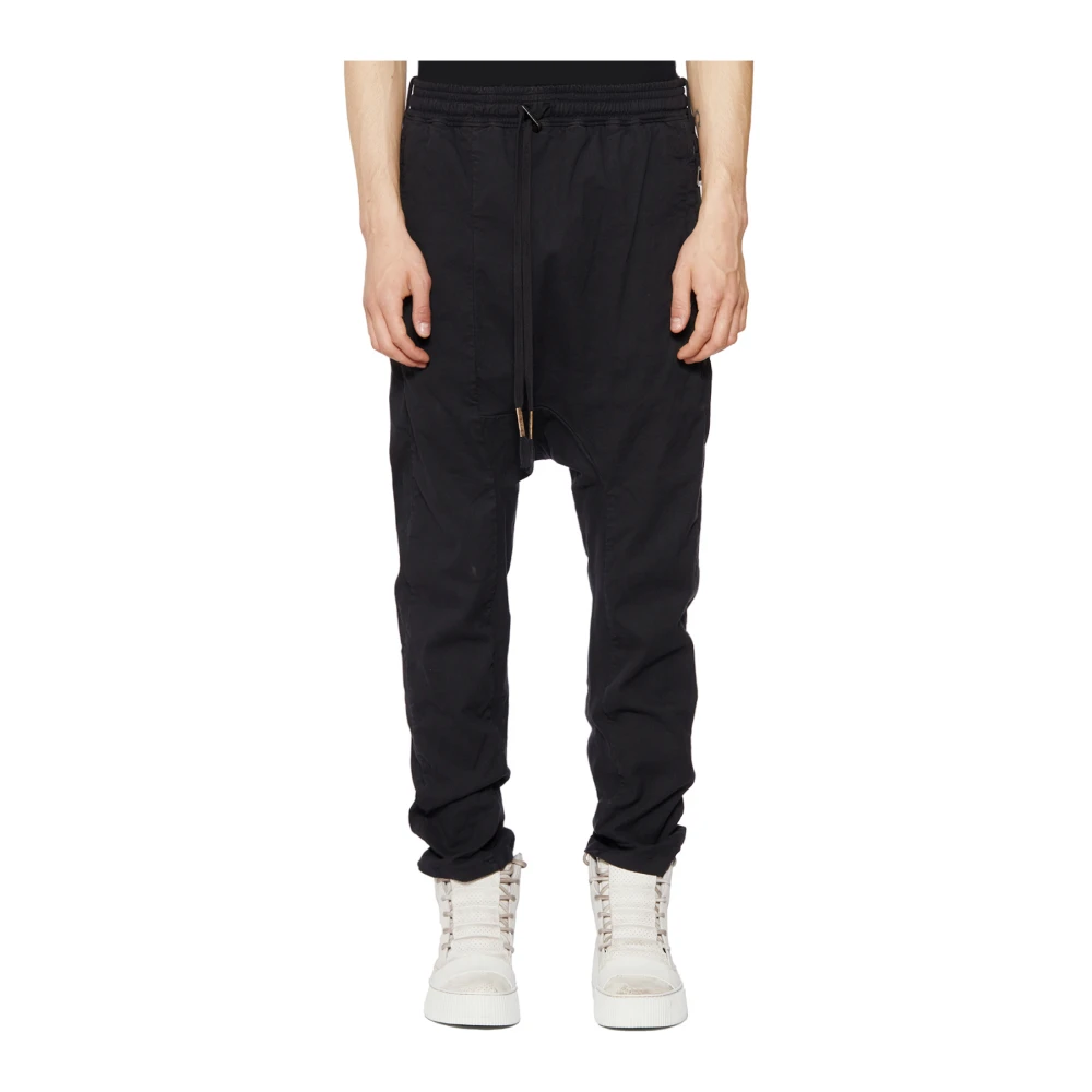 Boris Bidjan Saberi Katoenen en Linnen Broek Black Heren