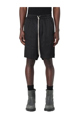 black-silk-drawstring-shorts