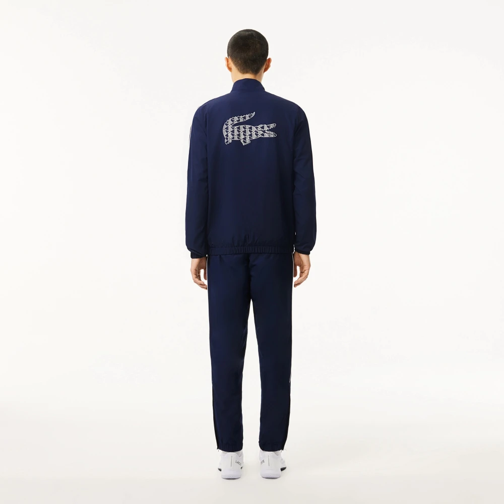 Lacoste Donkerblauw Heren Trainingspak Diamant Taft Blue Heren