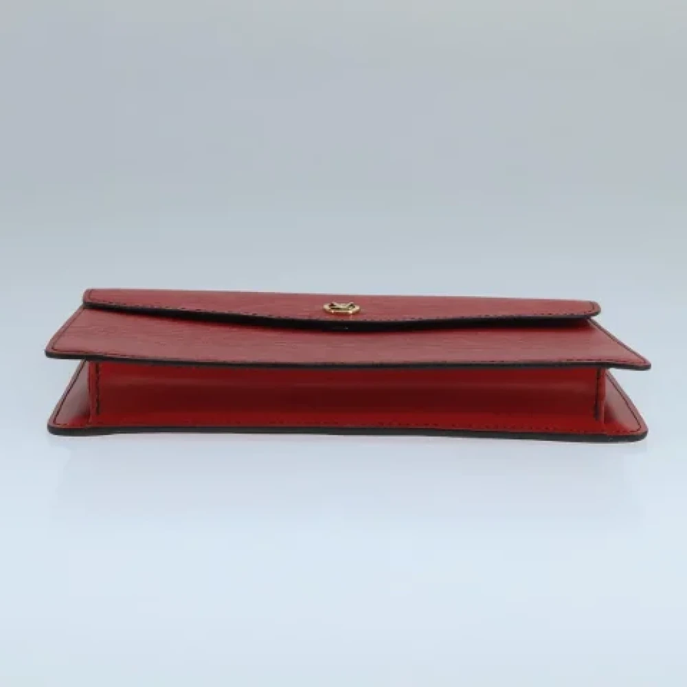 Louis Vuitton Vintage Pre-owned Leather clutches Red Dames