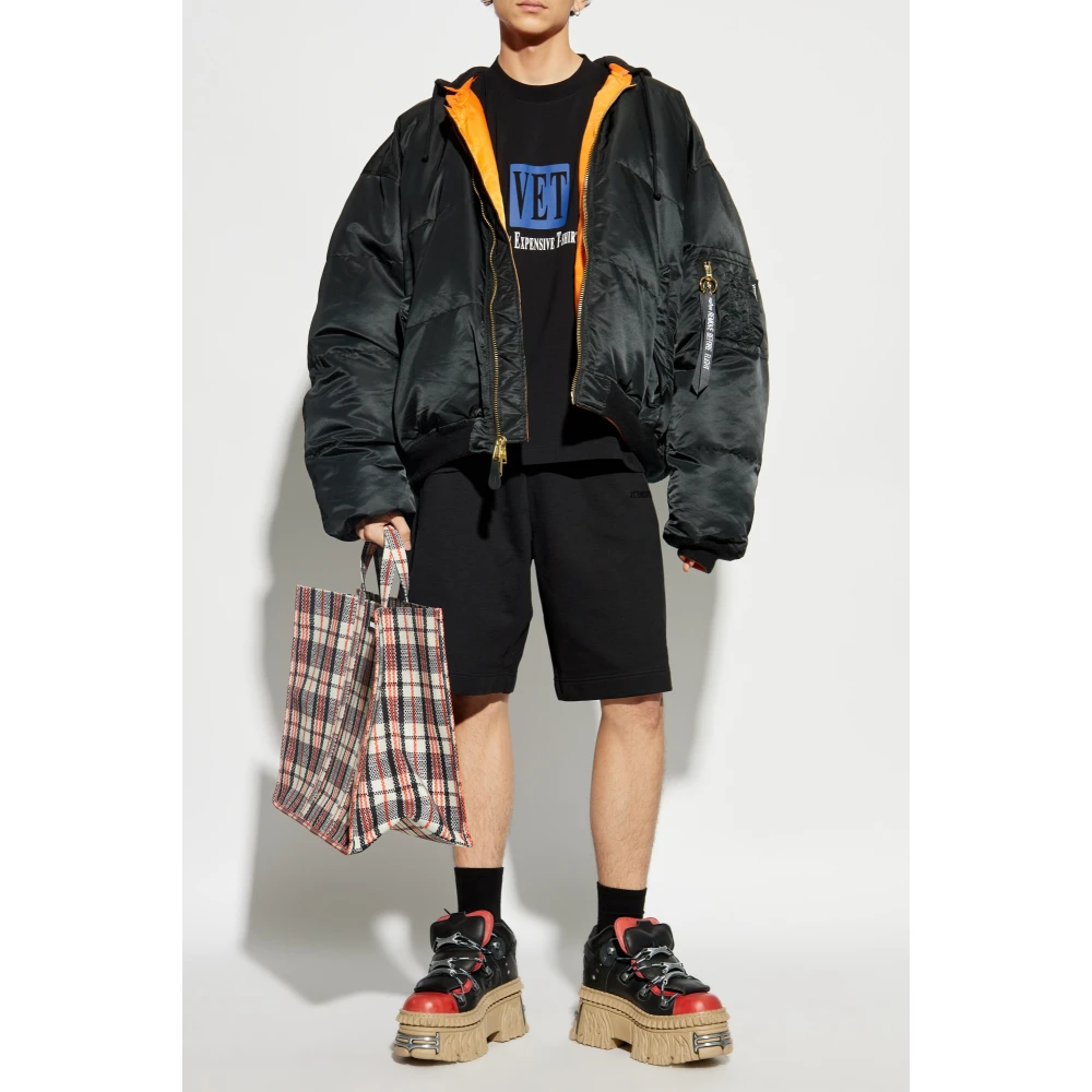 Vetements T-shirt met print Black Heren