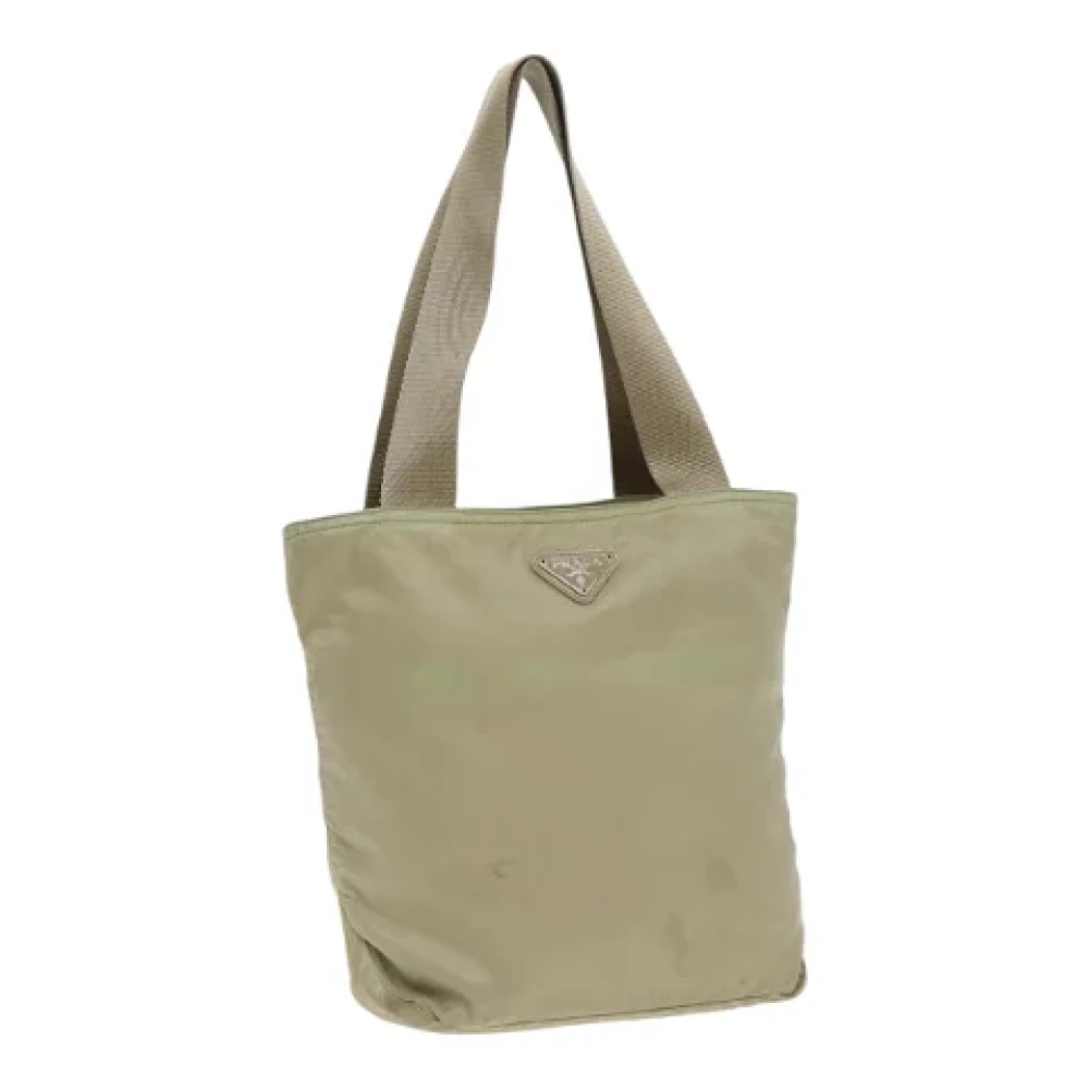 Prada Vintage Pre-owned Nylon totes Beige Dames