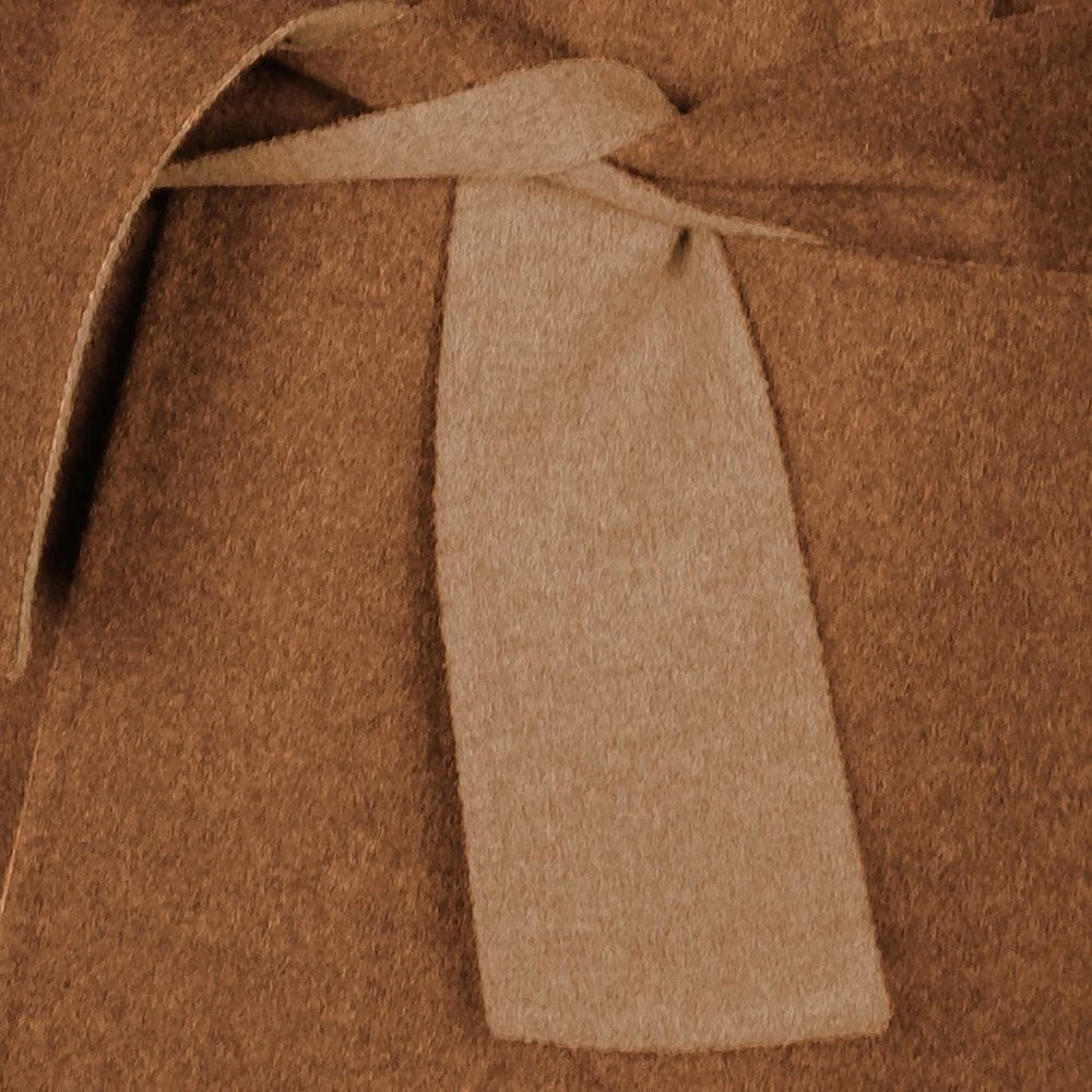 Made in Italia Kameelbruine wollen jas met capuchon Brown Dames