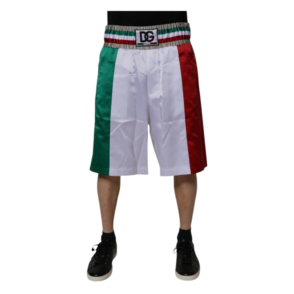 Dolce & Gabbana Men's Multicolor Polyester Bermuda Shorts - Bermudas - L - Shorts