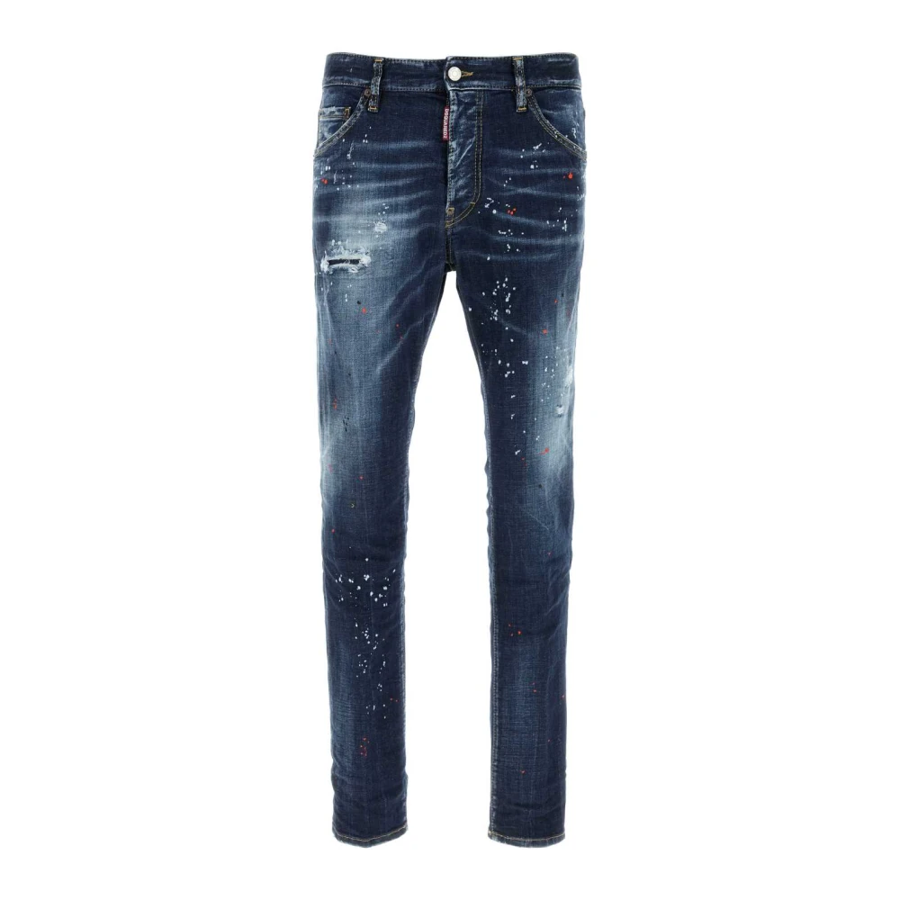 Dsquared2 Stretch Denim Cool Guy Jeans Blue Heren