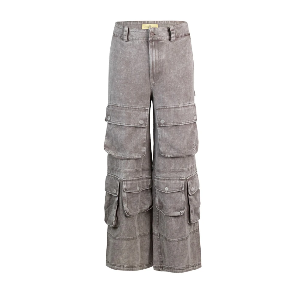 Untitled Artworks Trousers Gray Heren