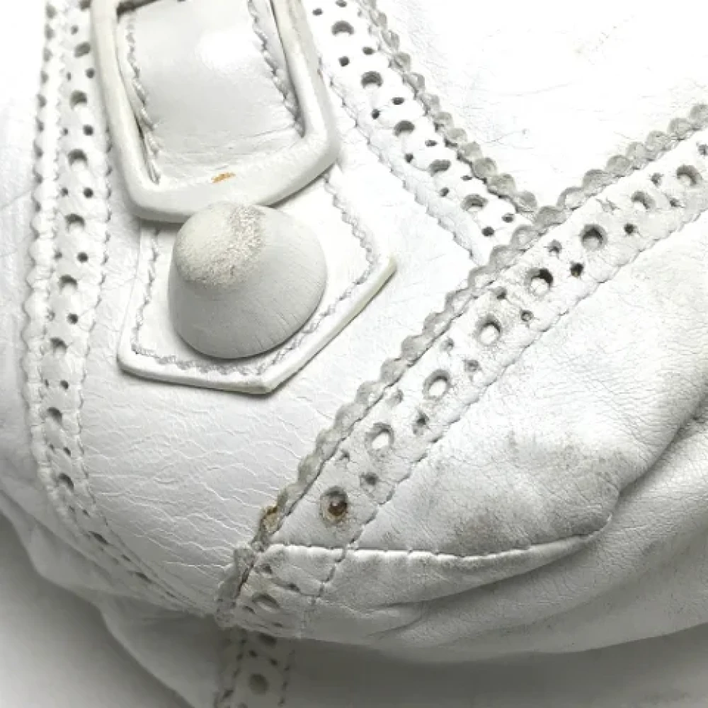 Balenciaga Vintage Pre-owned Leather shoulder-bags White Dames