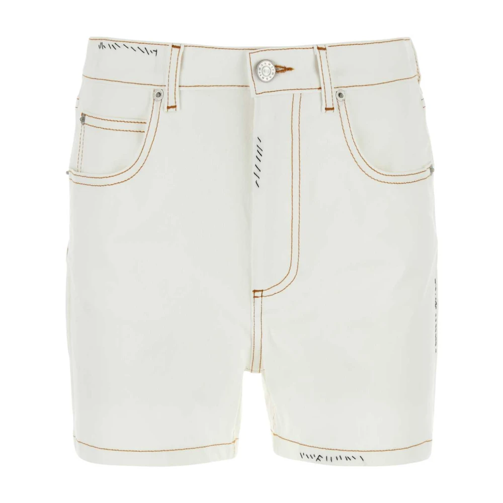 Marni Denim Shorts White Dames
