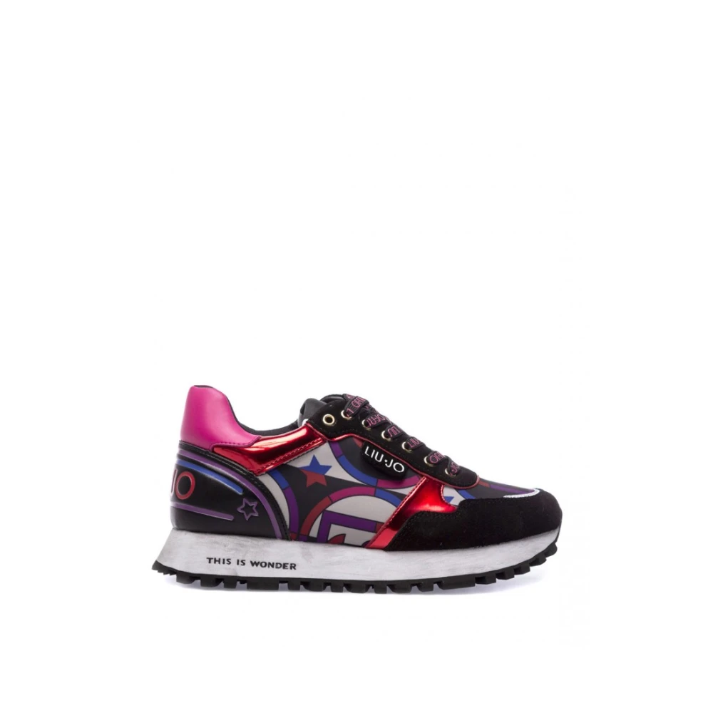 Liu Jo Multicolour leren sneakers Dames Schoenen Veelkleurig Multicolor