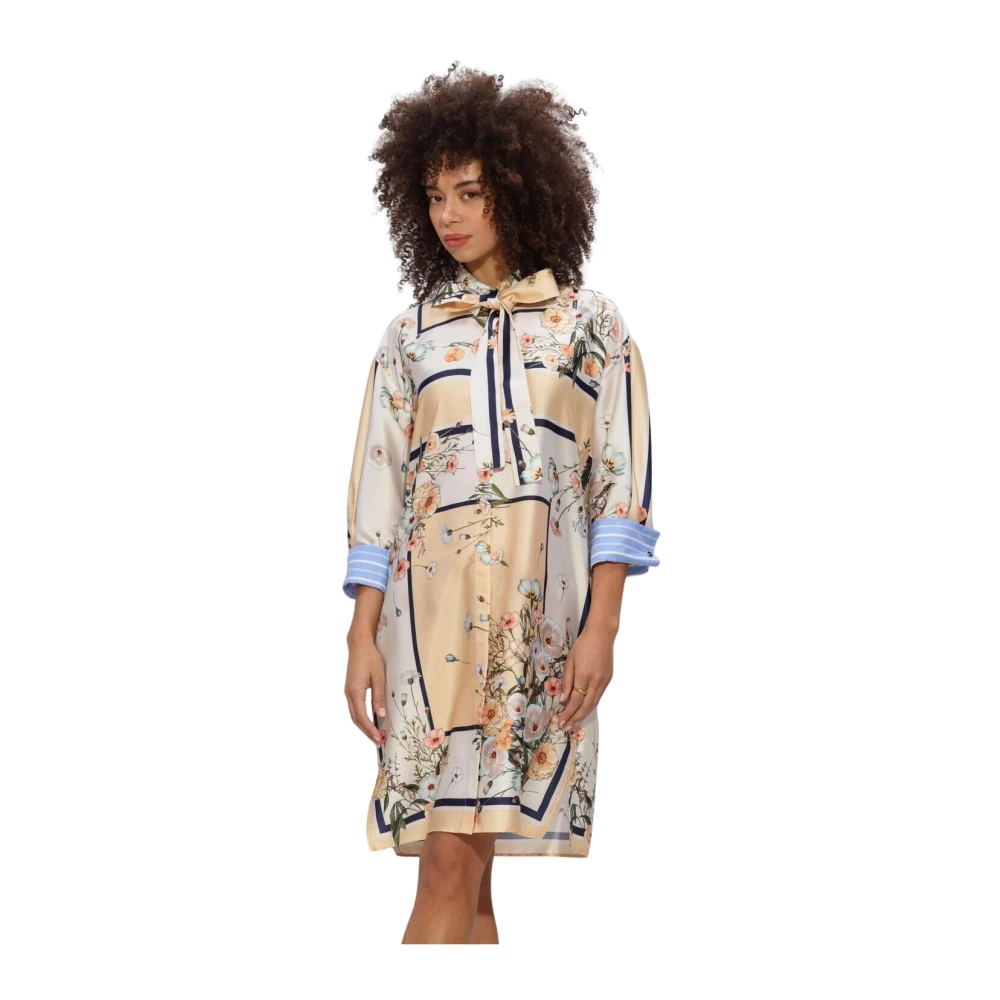 Liu Jo Damen Multicolor Kleider, Mehrfarbig, Xsgröße: