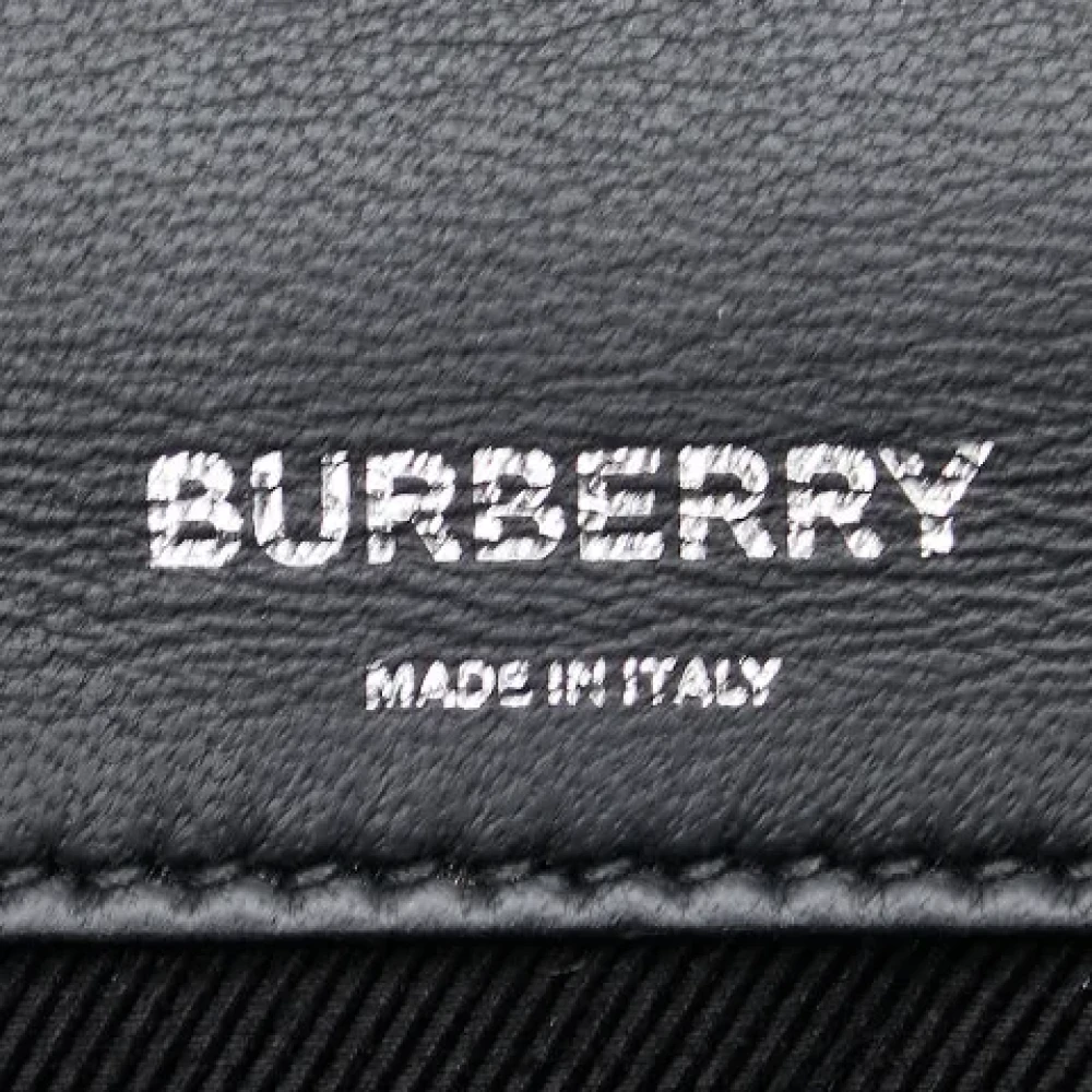 Burberry Vintage Pre-owned Leather shoulder-bags Gray Dames