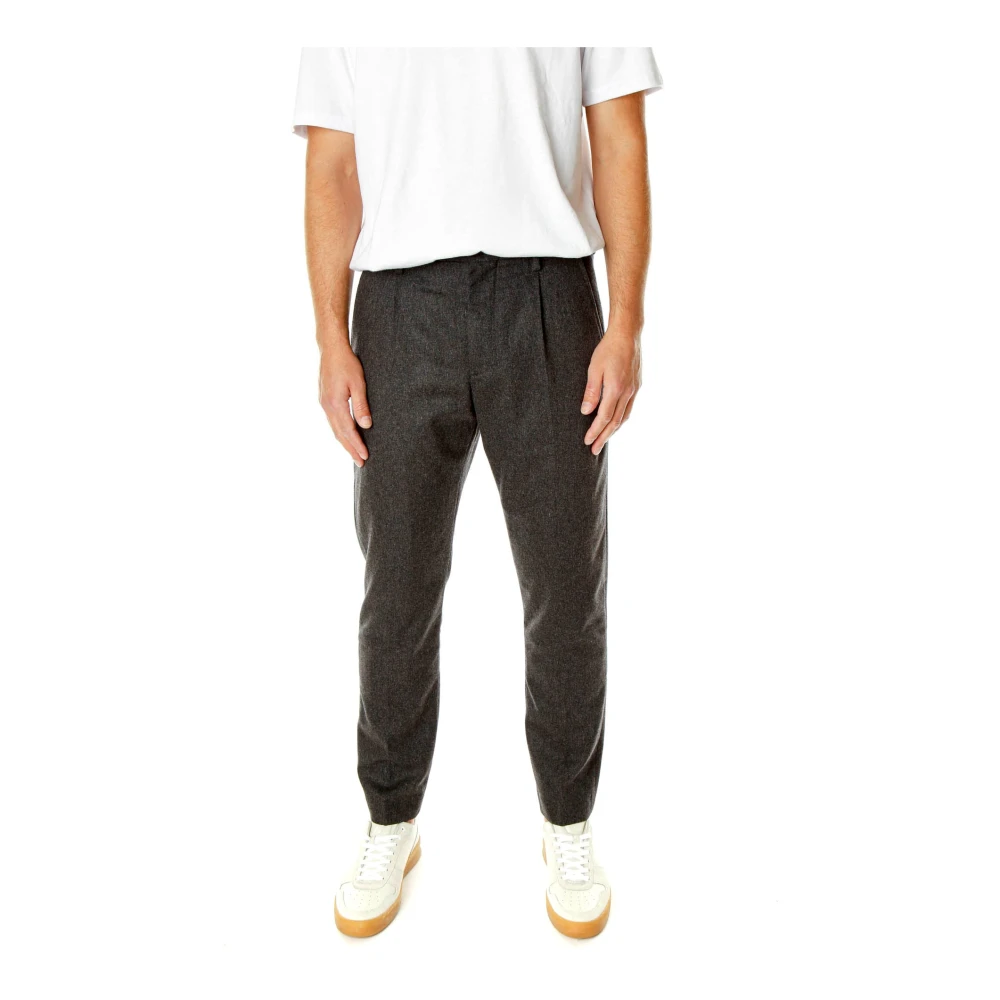 Nn07 Tapered Fit Mid Waist Broek Gray Heren
