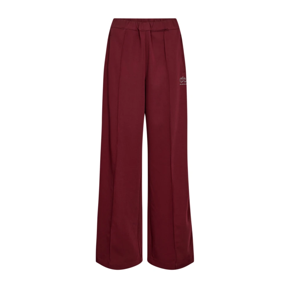 Co'Couture Amina Crease Pants Red Dames