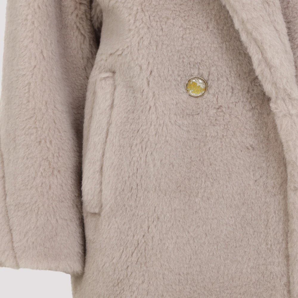Max Mara Korte Teddy Jas Gray Dames