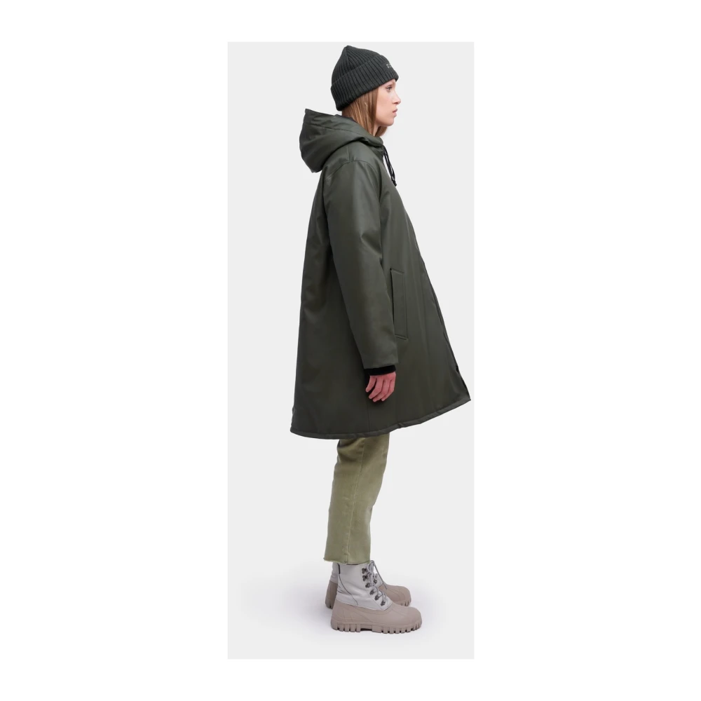 Stutterheim Warm A-Line Regenjas voor Vrouwen Green Dames