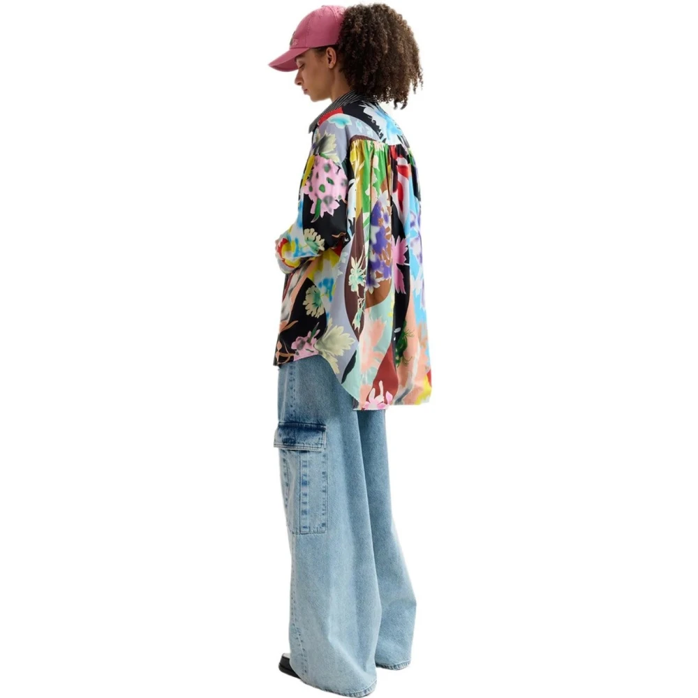 Essentiel Antwerp Blauw Multicolor Omkeerbaar Glory Overhemd Blue Dames