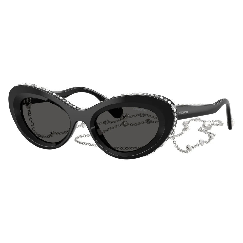 Swarovski Unisex Black Sunglasses - Sunglasses - 51 Mm - Accessories