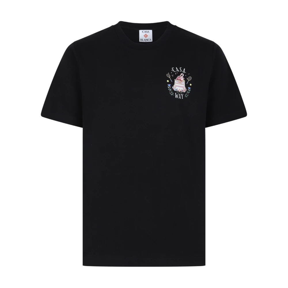 Casablanca , T-Shirts, Male, Black, L, Casa Way T-Shirt