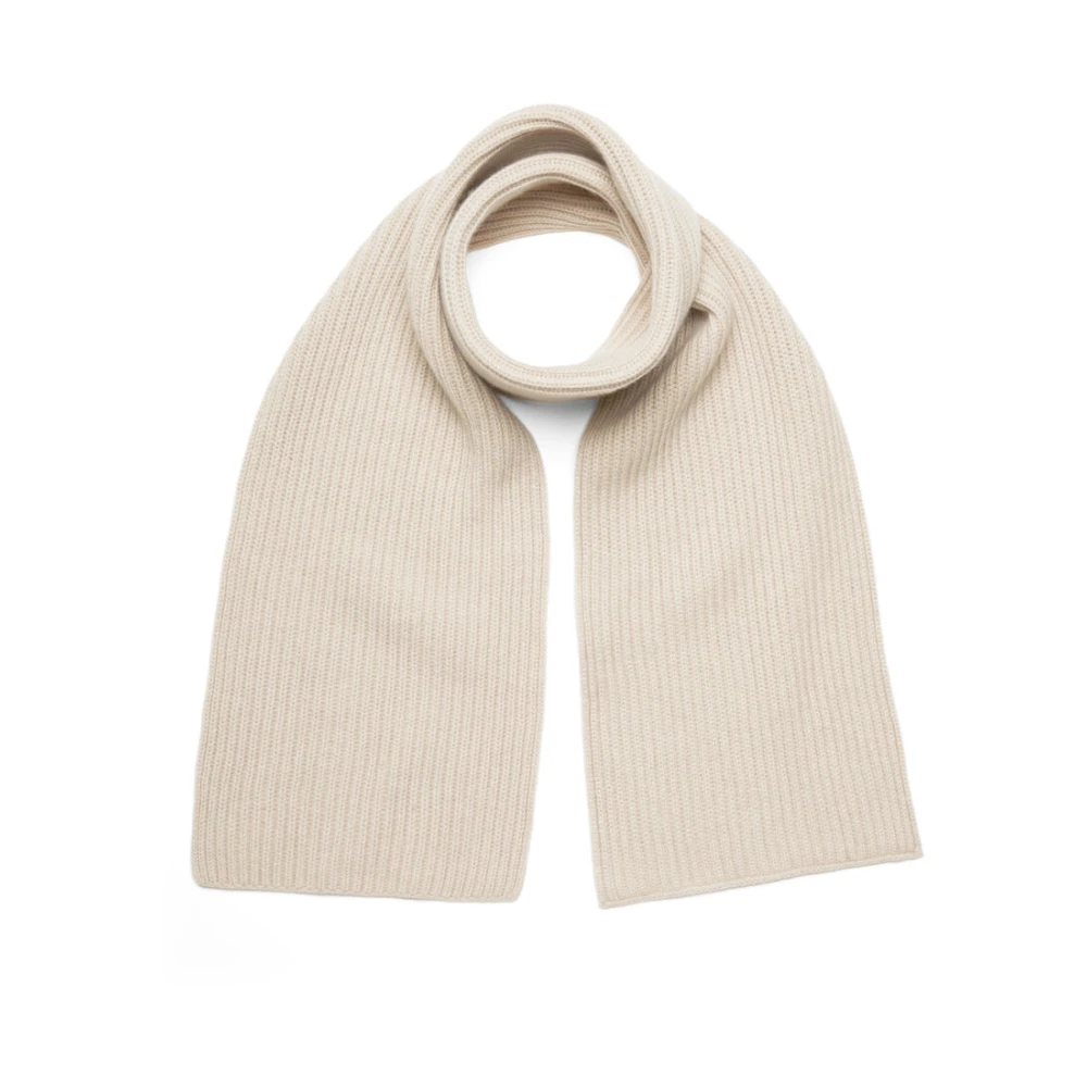 Boglioli Mjuk Cashmere Stickad Halsduk Beige, Herr