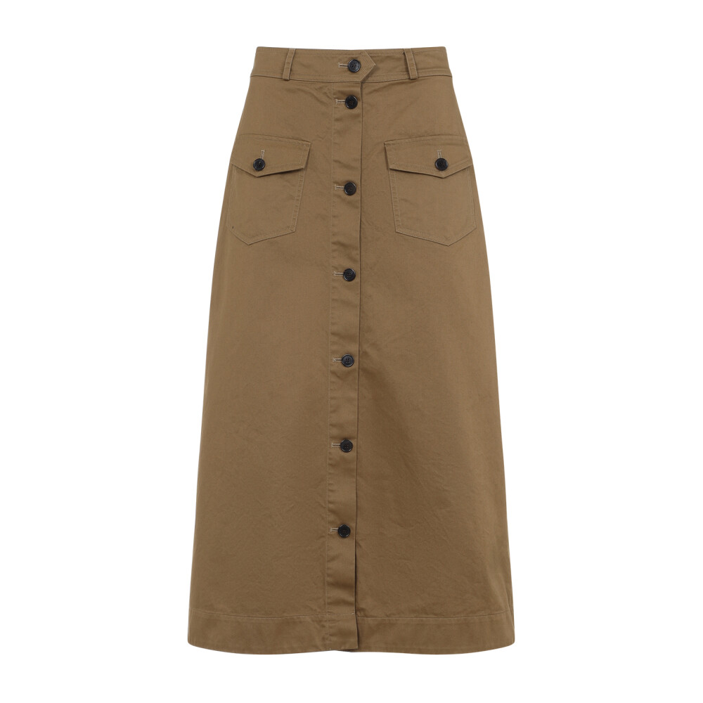 スカート Saint Laurent SS24 SKIRT (769270.Y3F58 2265 MARRON) saint-laurent2265-marron.jpg