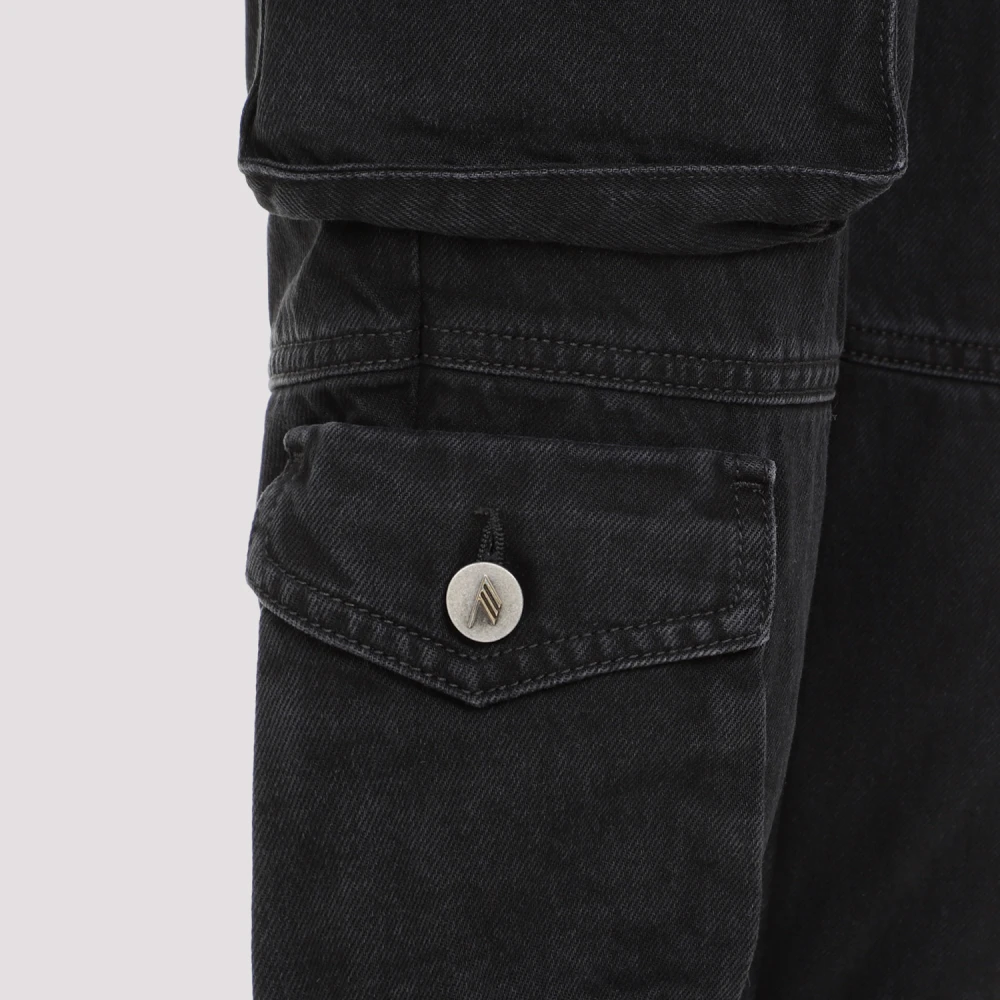 The Attico Zwarte Essie Jeans Black Dames