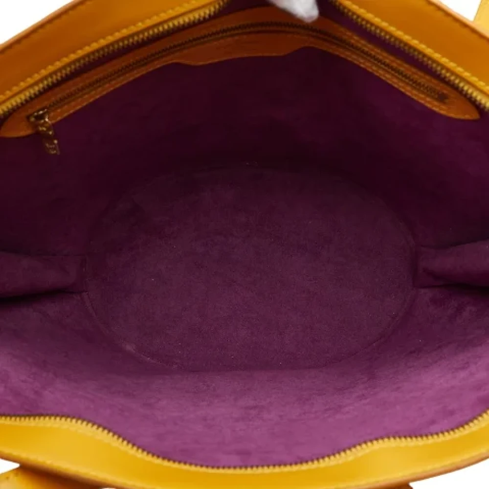 Louis Vuitton Vintage Pre-owned Leather handbags Yellow Dames