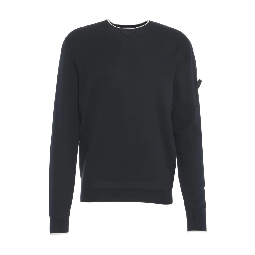 Peuterey Blauwe Gebreide Trui Ss25 Blue Heren
