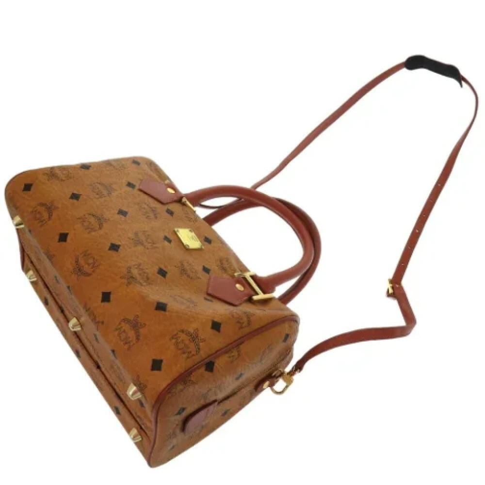 MCM Pre-owned Plastic handbags Brown Dames
