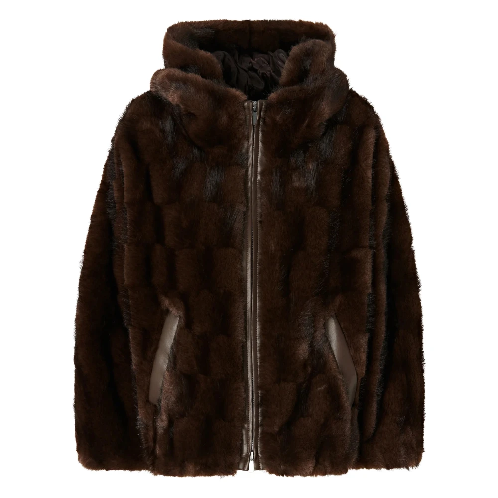 Pinko , Damen, Jacken, Braun, L 